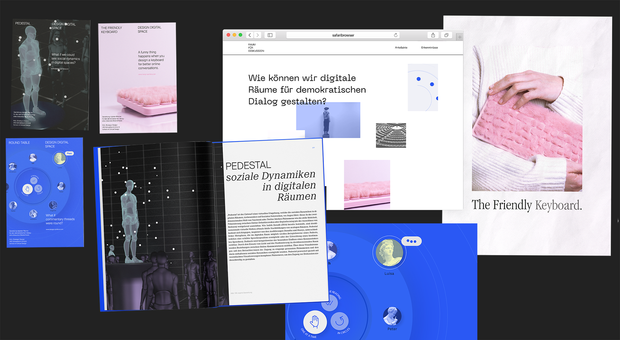 Masterthesis Collage Übersicht