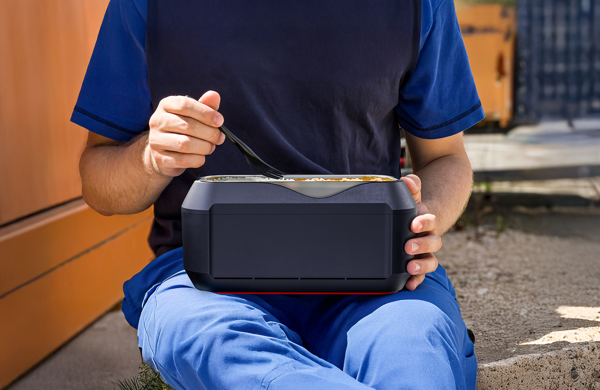 Handwerker ist aus Prepo Box