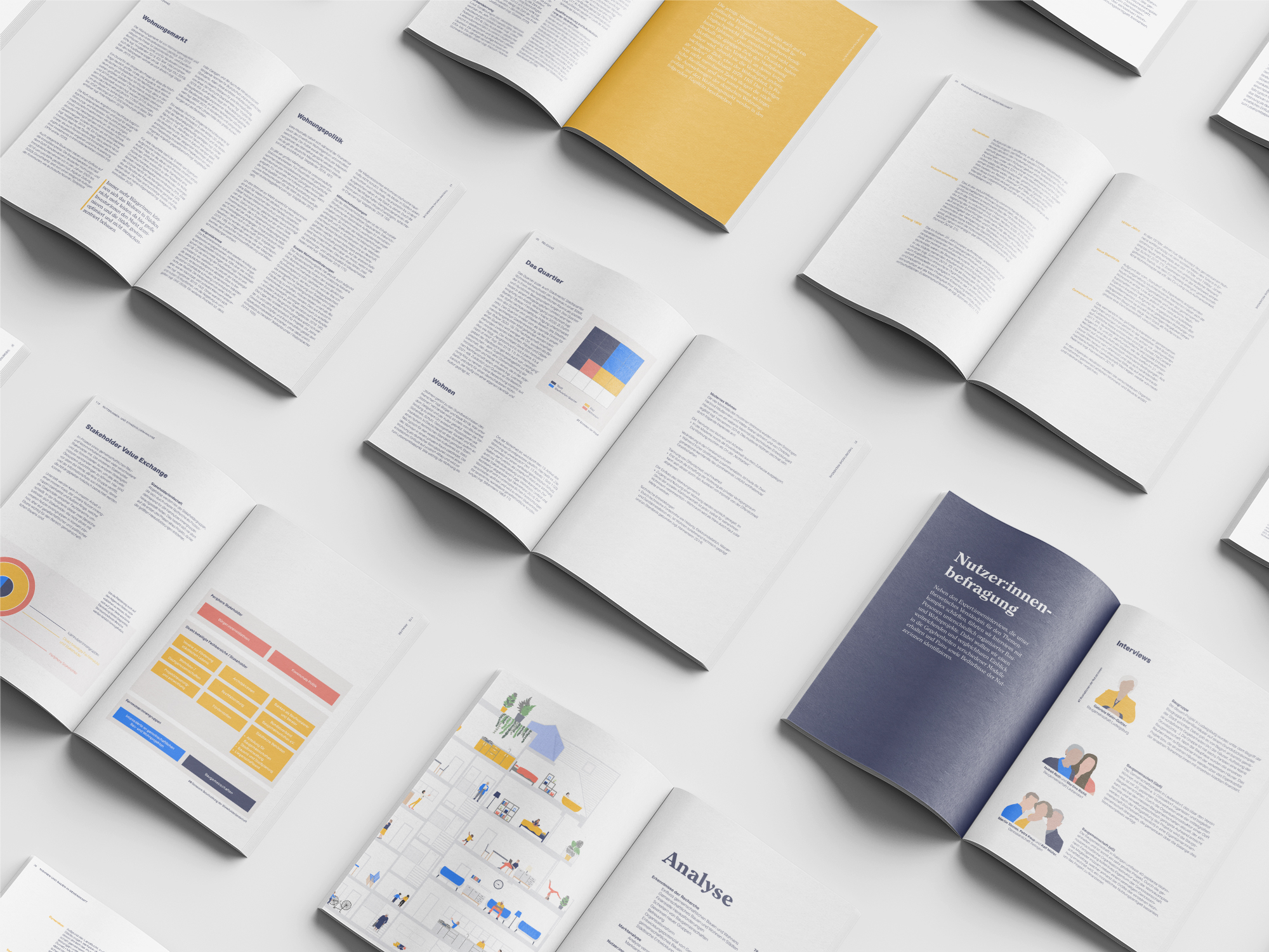 The image shows a flatlay of the printed documentation.